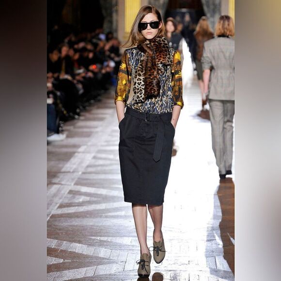 Dries Van Noten ~ 2010 Runway Collection Rex Fur Scarf - Picture 8 of 16
